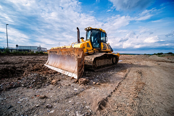 Used for relocating drills and constructing roads.